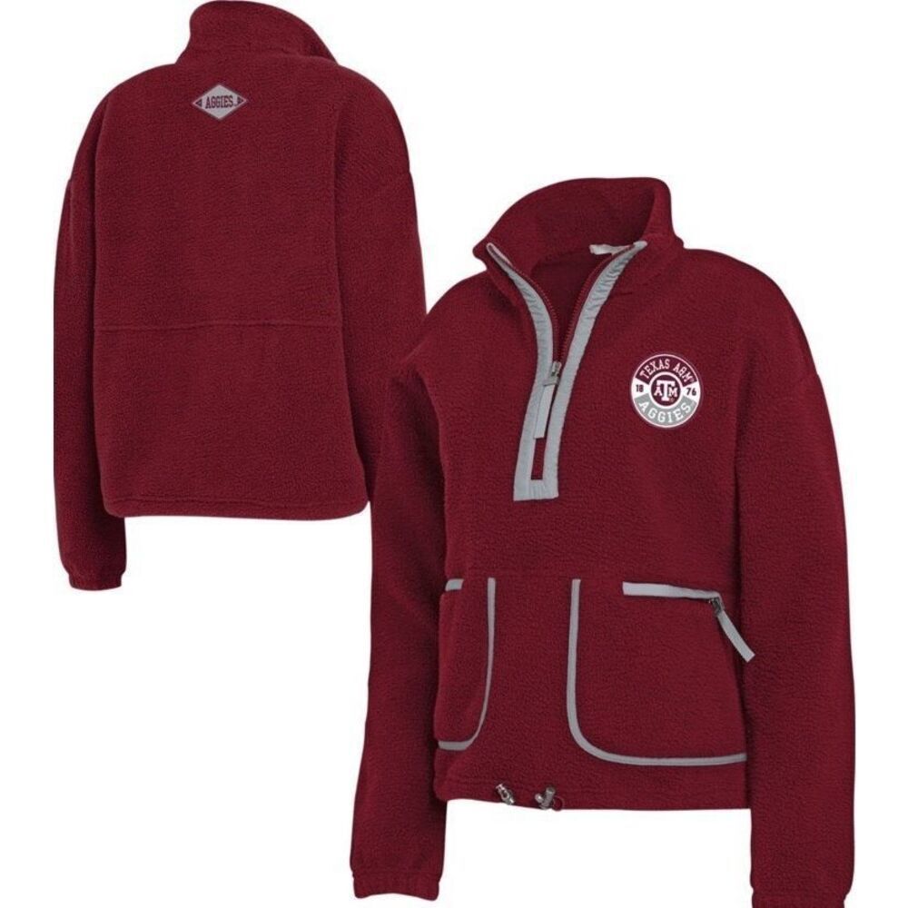 WEAR by Erin Andrews Texas A&M Aggies Polar Fleece 1/2 Zip Pullover Jacket Aggie